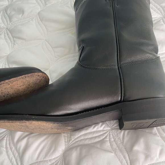 Justin Boots Men's 10" Ropers Round-toe Boot Black Size 11.5 - Picture 11 of 12
